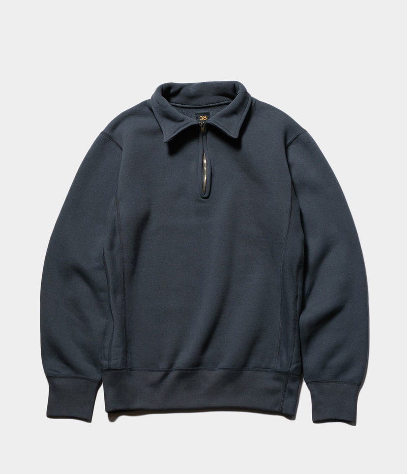 SCYE BASICS "Fleece Back Jersey Half Zip Pullover"