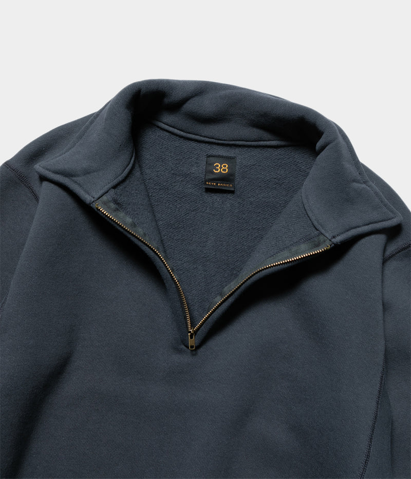 SCYE BASICS "Fleece Back Jersey Half Zip Pullover"