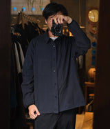 STILL BY HAND "BL01243" Garment-dye shirt blouson