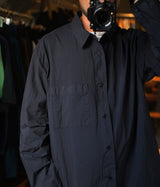 STILL BY HAND "BL01243" Garment-dye shirt blouson