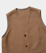 HERILL "Cashmere linenmat Chimayo vest"