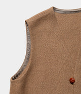 HERILL "Cashmere linenmat Chimayo vest"