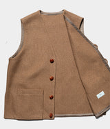 HERILL "Cashmere linenmat Chimayo vest"