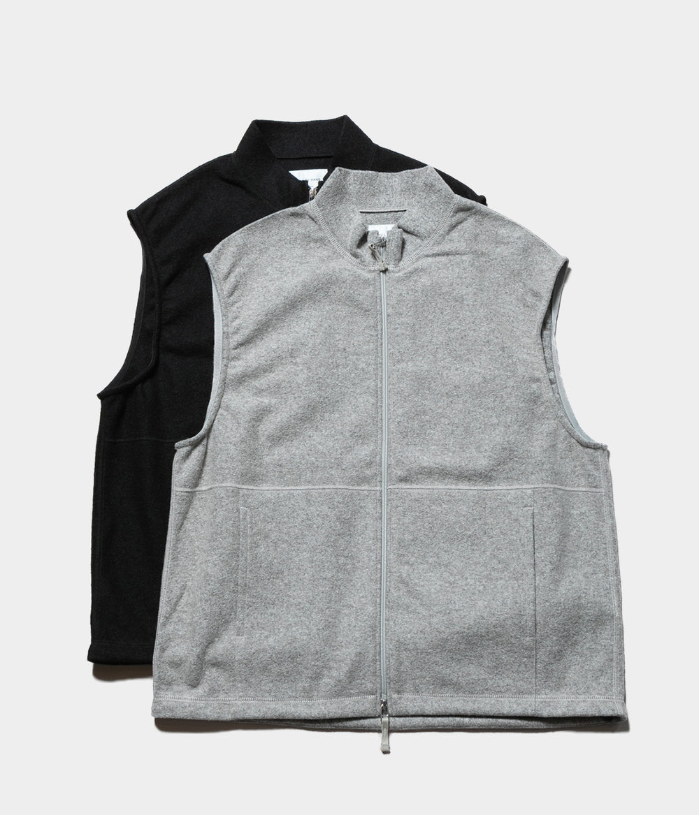 トップス 25ss STILL BY HAND VE01252 crewneck vest STILL BY HAND][スティルバイハンド][C/N CREW NECK VEST][VE01252][BLACK]
