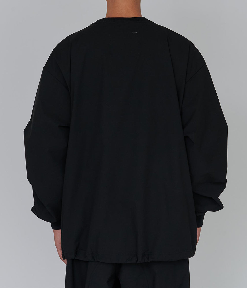 UNTRACE BOX STRETCH SMOCK 2 L/S ・BLACK - tity