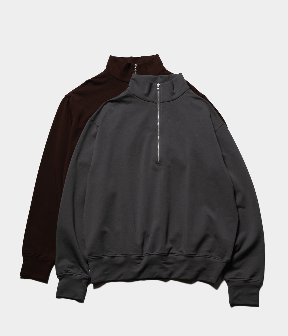 ★2022SS新作★YESEYESEE★SPC-TN Half Zip up yeseyesee® :: Y.E.S Snail Logo Zip-up Hoodie Grey