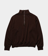 HANDVAERK "#0520 FLEX HALF-ZIP SWEAT T-SHIRT"