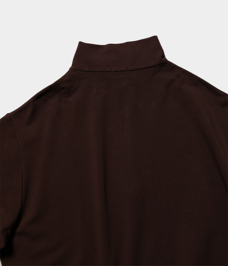 HANDVAERK "#0520 FLEX HALF-ZIP SWEAT T-SHIRT"