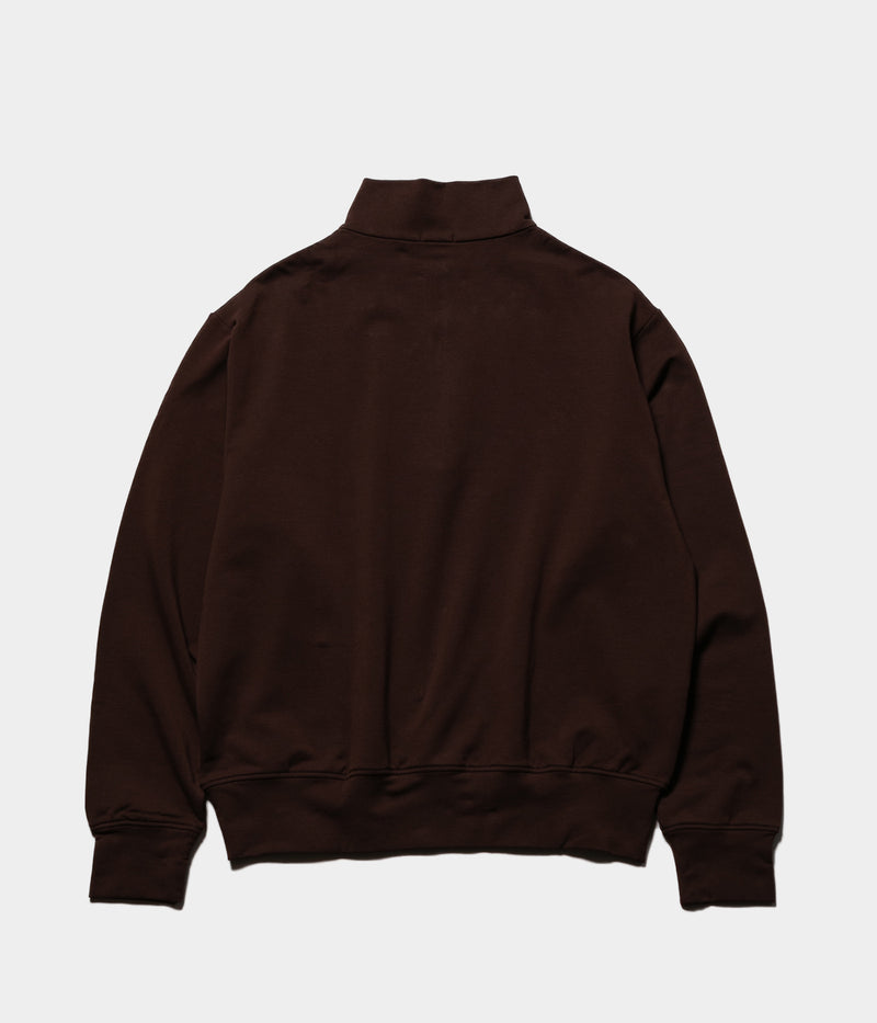 HANDVAERK "#0520 FLEX HALF-ZIP SWEAT T-SHIRT"