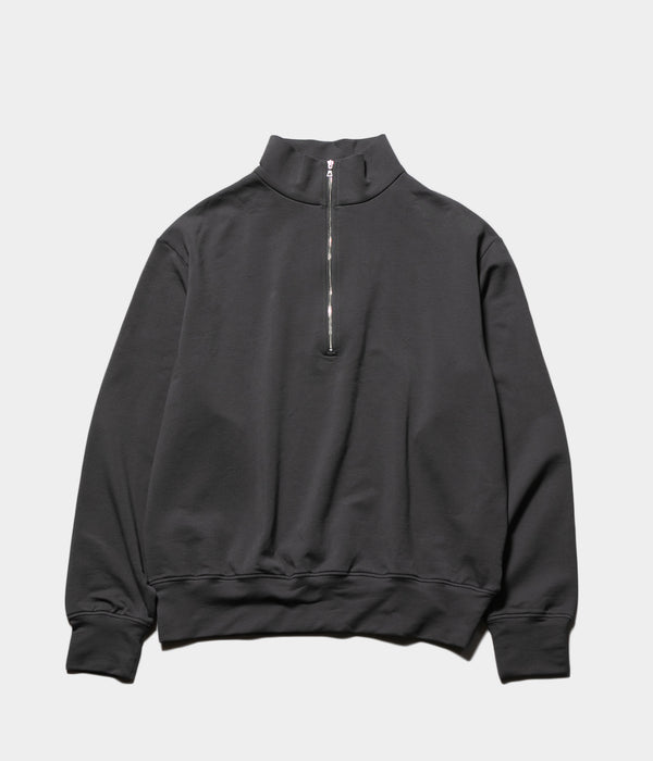 HANDVAERK "#0520 FLEX HALF-ZIP SWEAT T-SHIRT"