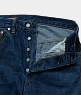 SCYE BASICS "Selvedge Denim Used Wash Wide Leg Jeans"