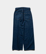 SCYE BASICS "Selvedge Denim Used Wash Wide Leg Jeans"