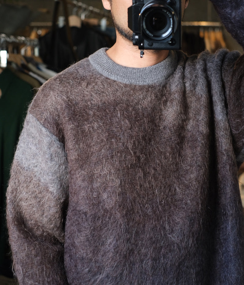 SSSTEIN "GRADATION MOHAIR KNIT LS"