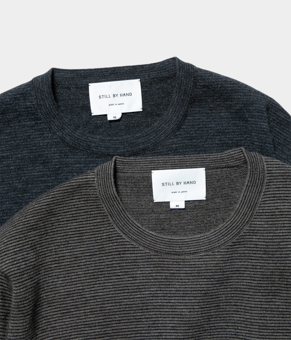 24AW 新品 STILL BY HAND KN03243 ニットブルゾン 46 STILL BY HAND 