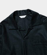 STILL BY HAND "CS08243" Felted wool skipper shirt