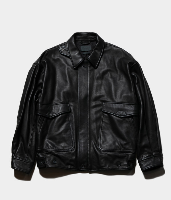 YOKE "LEATHER FLIGHT JACKET"