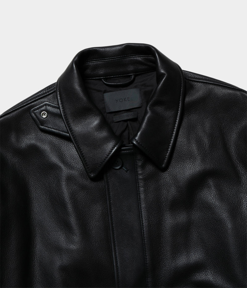 YOKE "LEATHER FLIGHT JACKET"