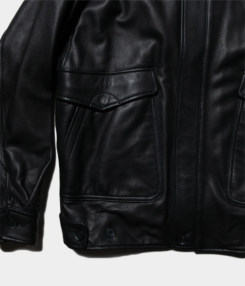 YOKE "LEATHER FLIGHT JACKET"