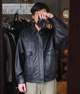 YOKE "LEATHER FLIGHT JACKET"