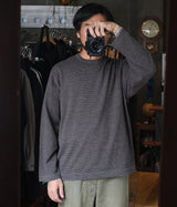 STILL BY HAND "KN05243" 14G striped sweater