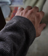 STILL BY HAND "KN05243" 14G striped sweater