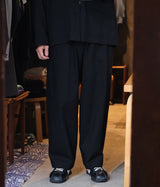 YOKO SAKAMOTO "BRUSHED WOOL WIDE PANTS" 