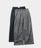 STILL BY HAND "PT07243" Box pleat wool pants