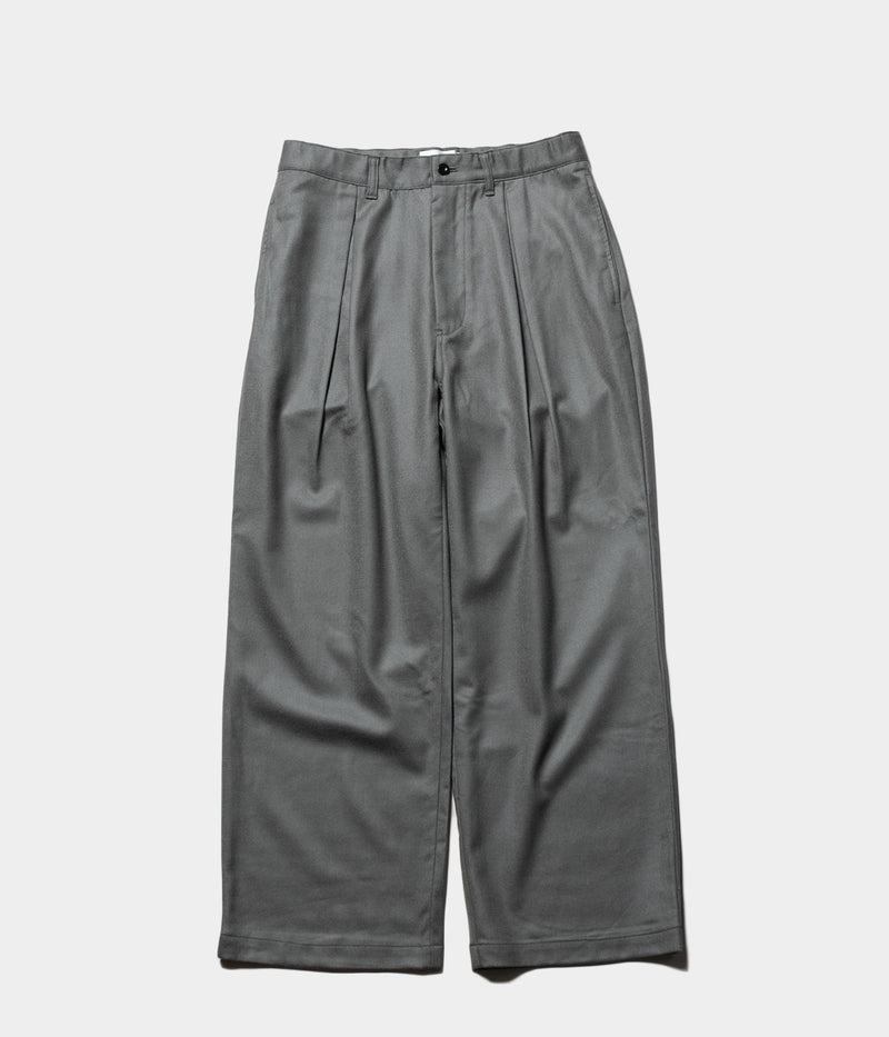 STILL BY HAND "PT07243" Box pleat wool pants