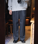 STILL BY HAND "PT07243" Box pleat wool pants