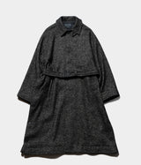 YOKE "TWEED BALMACAAN COAT"