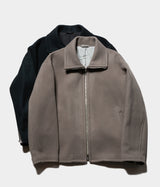 YOKE "MELTON STAND COLLAR ZIP BLOUSON"