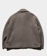 YOKE "MELTON STAND COLLAR ZIP BLOUSON"