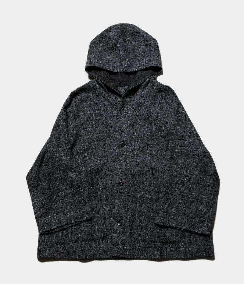 MITTAN "CT-40"hemp flax hooded coat