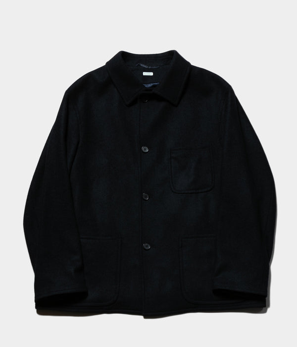 A.PRESSE "Cashmere Light Flannel Coverall Jacket"