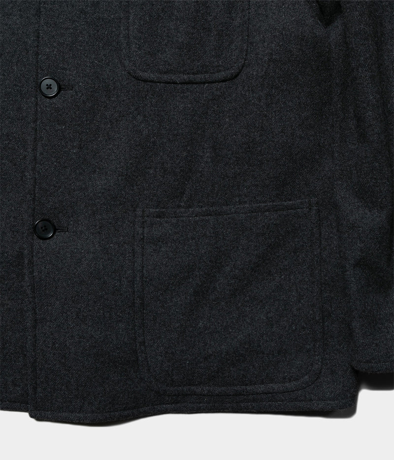 A.PRESSE "Cashmere Light Flannel Coverall Jacket"