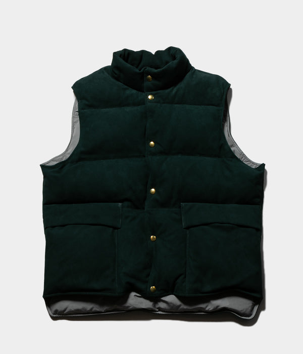 A.PRESSE "Suede Down Vest"