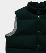 A.PRESSE "Suede Down Vest"