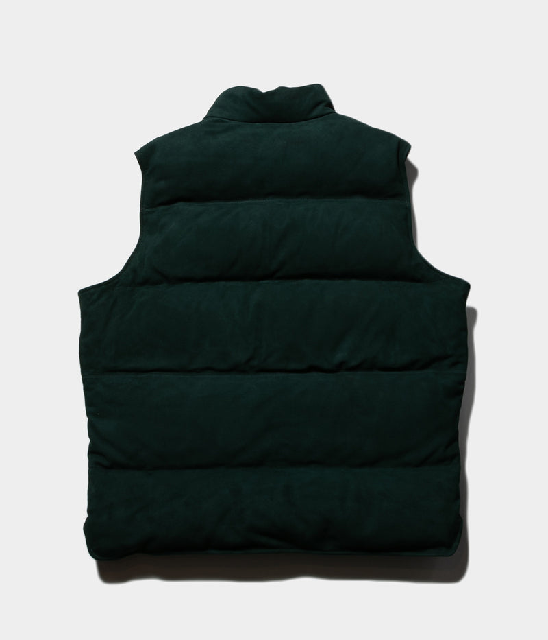 A.PRESSE "Suede Down Vest"