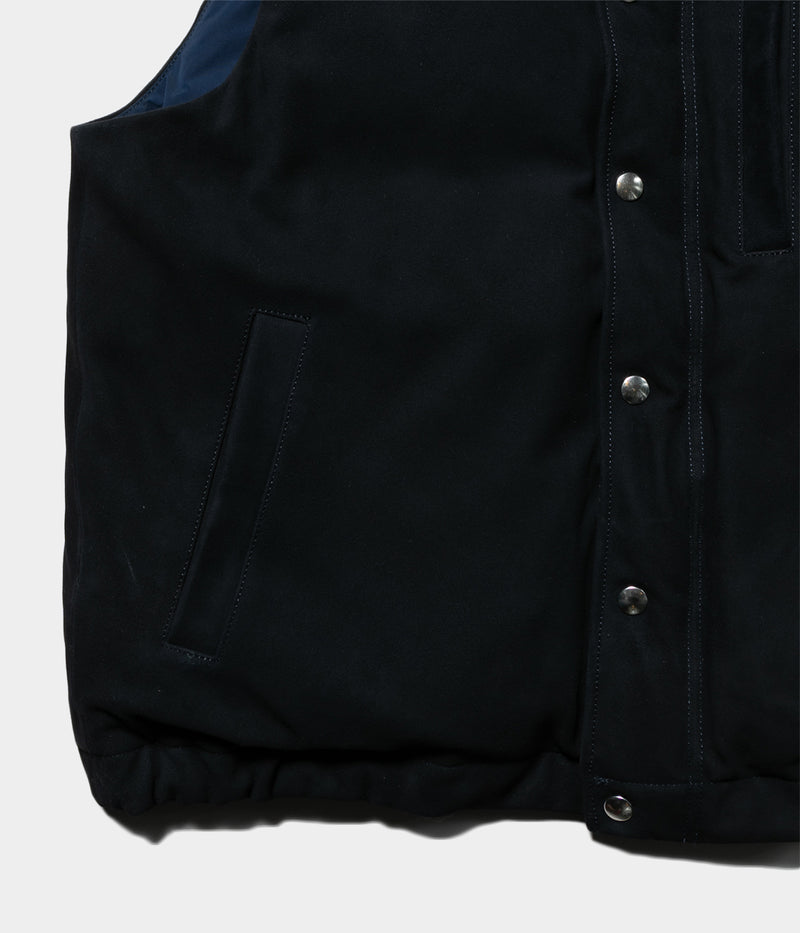 A.PRESSE "Suede Down Vest"