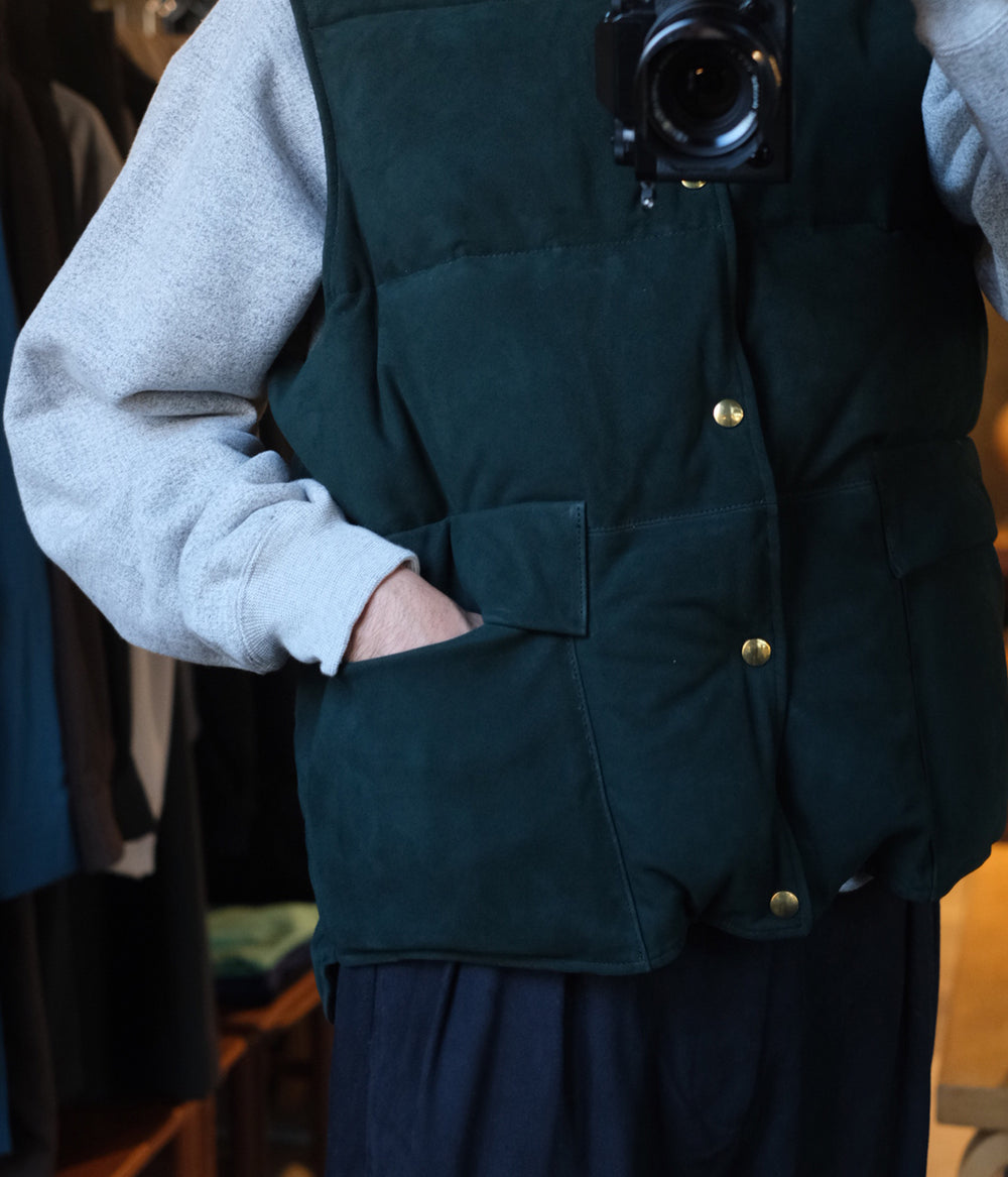 A.presse Suede Down Vest サイズ3 A.PRESSE 