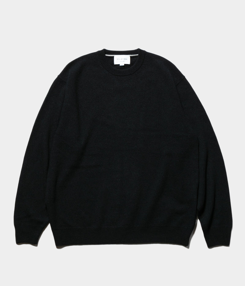 STILL BY HAND "KN01244" Crew neck pullover