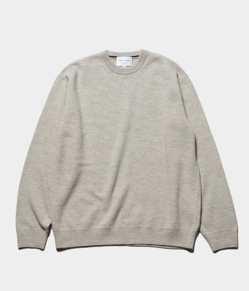 STILL BY HAND "KN01244" Crew neck pullover