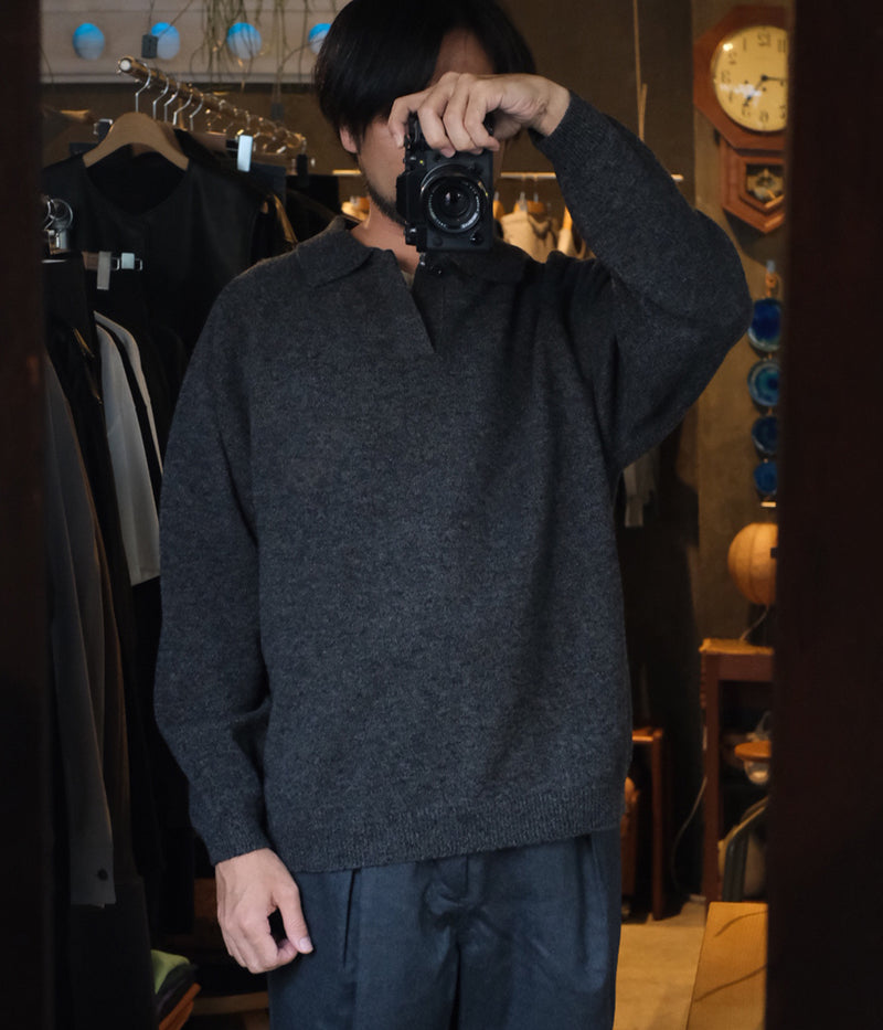 STILL BY HAND "KN04244" Knit polo shirt