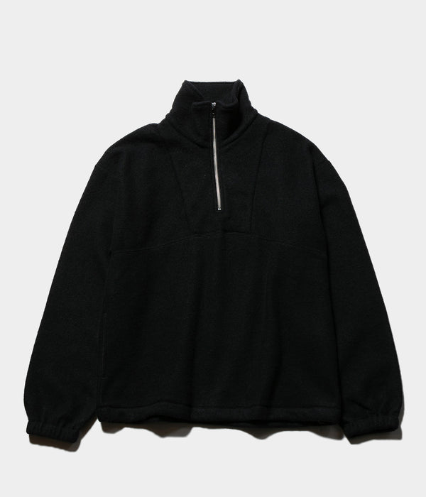 YOKE "WOOL FLEECE HALF ZIP PULLOVER"