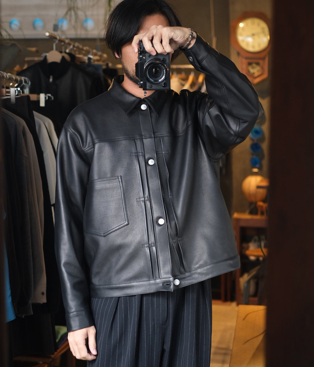 【25ss】A.PRESSE 1ST TYPE LEATHER JACKET A.PRESSE 2025 Style1