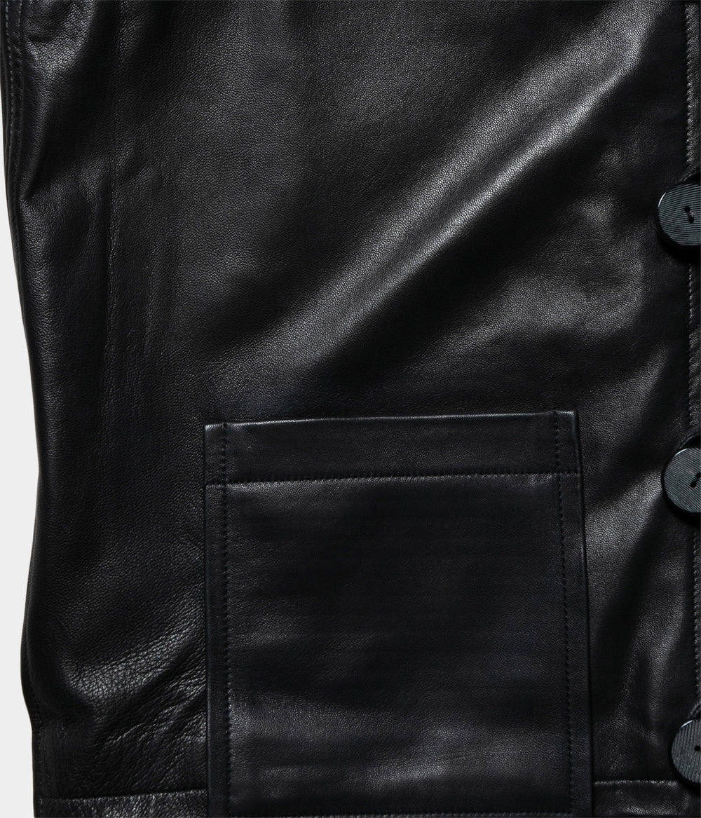 ヘリル Lamb Naked Vest 2 HERILL Lamb naked Vest - Black - PURAS