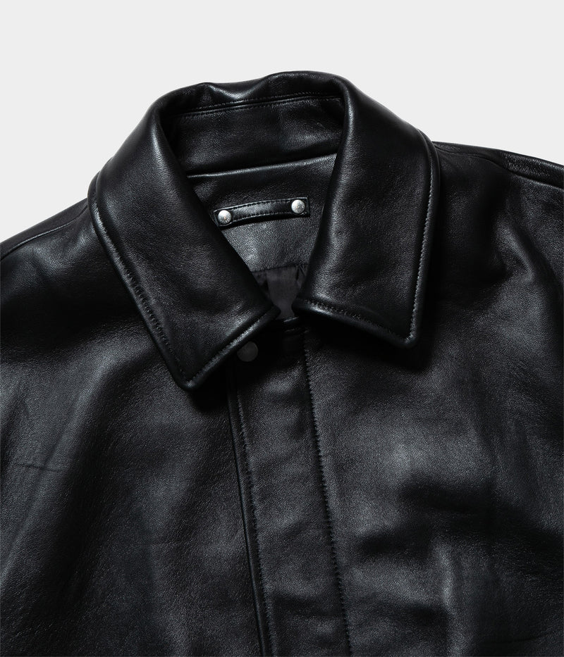 SSSTEIN "LEATHER ZIP SHORT JACKET"