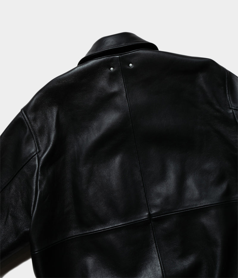 SSSTEIN "LEATHER ZIP SHORT JACKET"