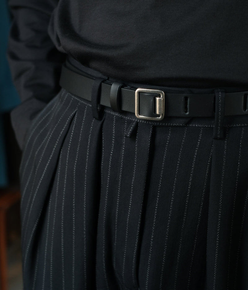 YOKE 25SS "LEATHER NARROW BELT"