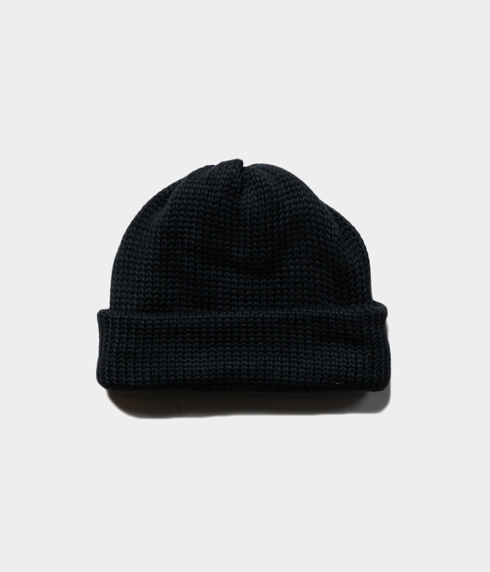 STANDARD 3G COTTON COMESANDGOES KNIT 3ゲージコットン BLACK / KNIT STANDARD 3G COTTON | COMESANDGOES 黒 帽子
